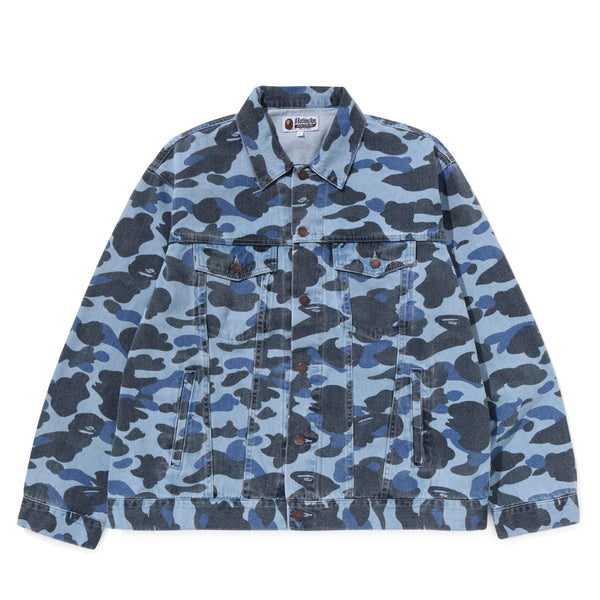 A BATHING APE® - Colour Camo Denim Jacket - (Light Indigo)