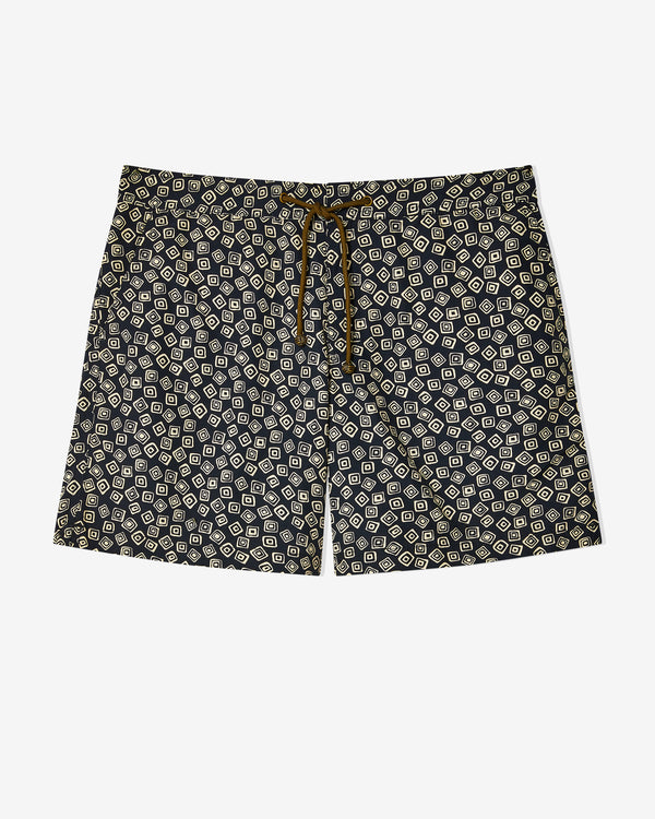 Charvet x Thorsun - Floating Squares Shorts - (Black)