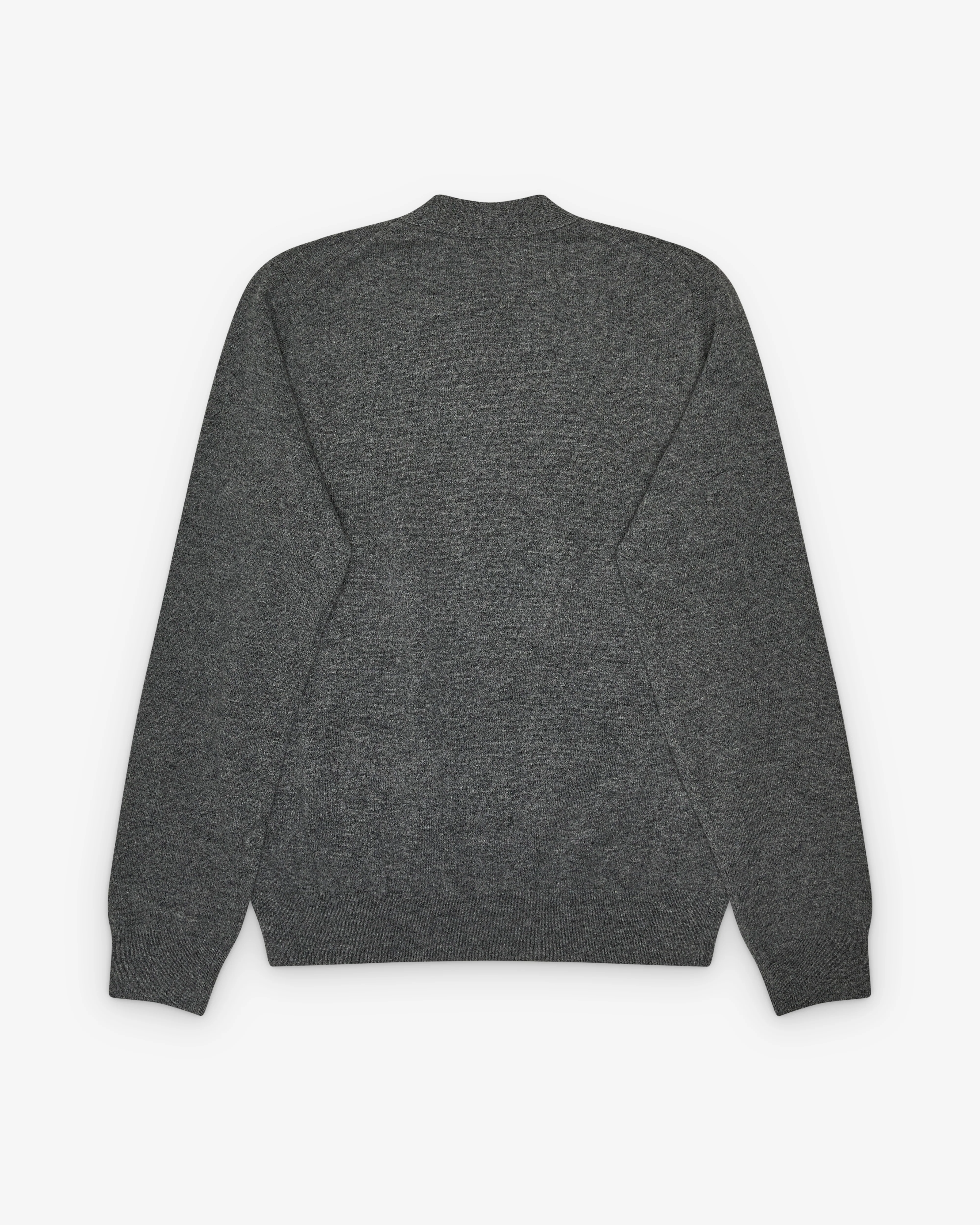 CDG Shirt Forever - Men's V-Neck Lambswool Cardigan - (Grey)