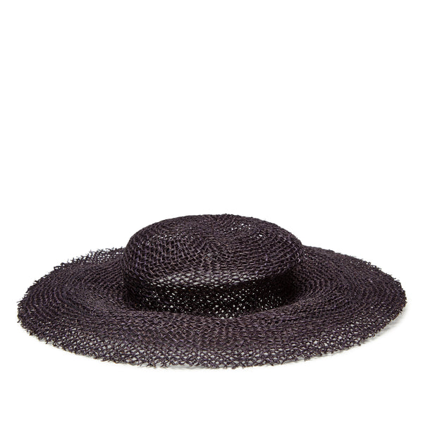 Scha - Women
s Traveler Short Unique Woven Hat - (Black)