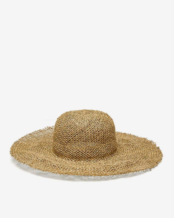 Scha - Women
s Traveler Short Unique Woven Hat - (Natural)