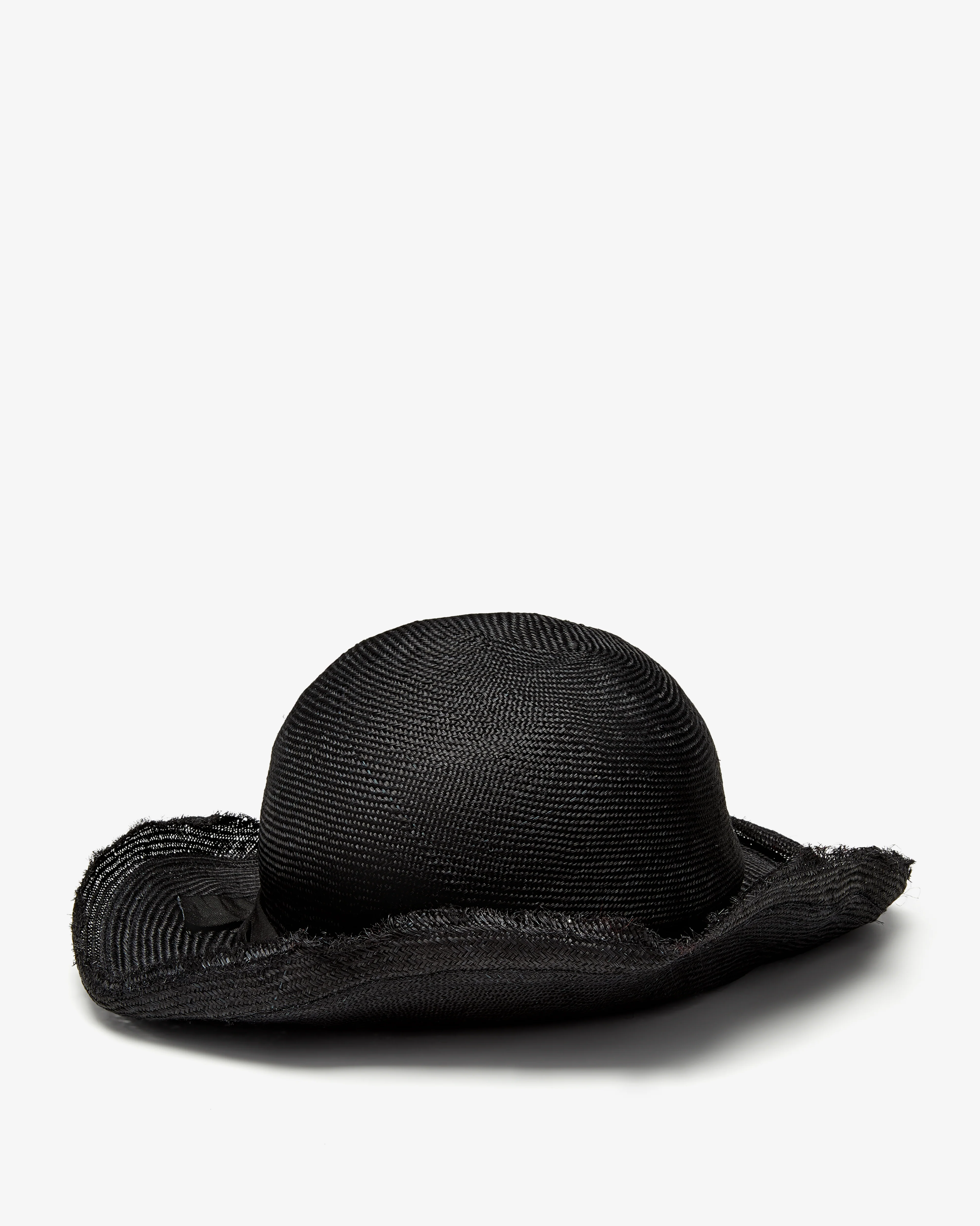 Scha - Women's Traveller Unique Straw Woven Hat - (Black)