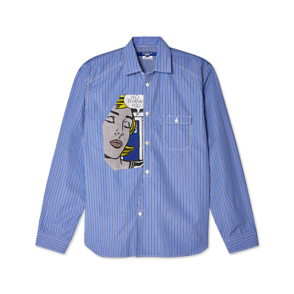 Junya Watanabe MAN - Men
s Shirt - (Blue/Multi)