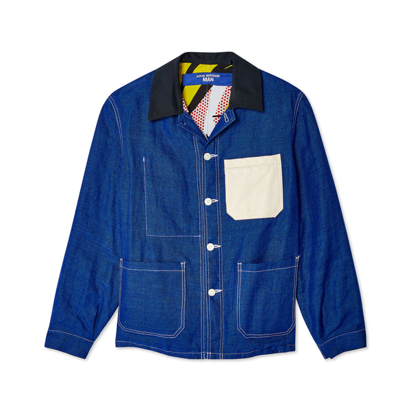 Junya Watanabe MAN - Men
s Jacket - (Blue/Off White)