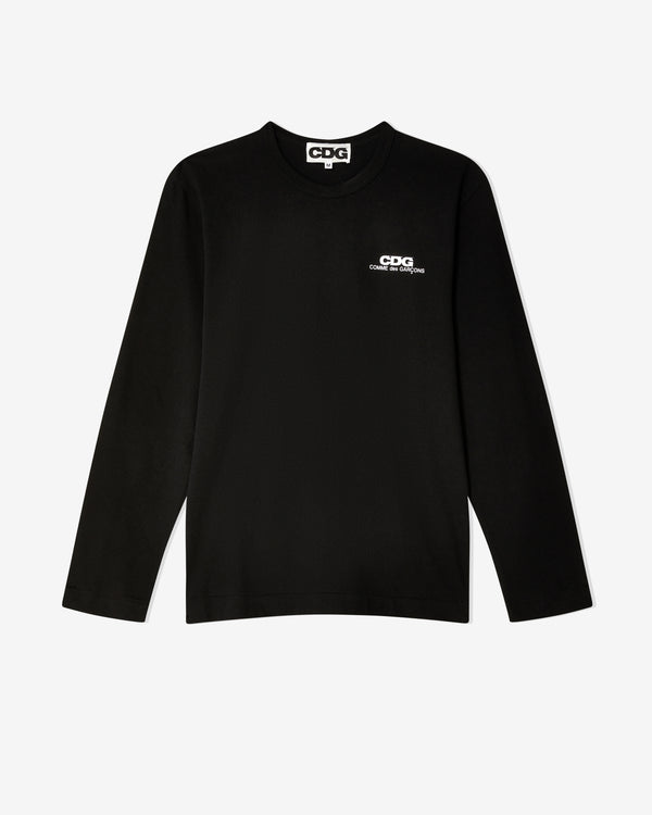 CDG - Small Logo Long Sleeve T-Shirt - (Black)