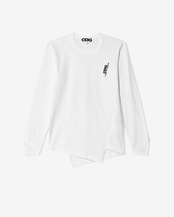 CDG - Twist Long Sleeve T-Shirt - (White)