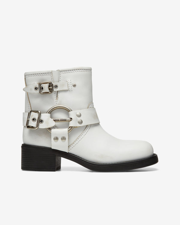 Miu Miu - Women
s Ankle Boots - (White)