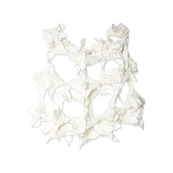 Róisín Pierce - Women
s Satin Swirl Winged Cage - (Off White)