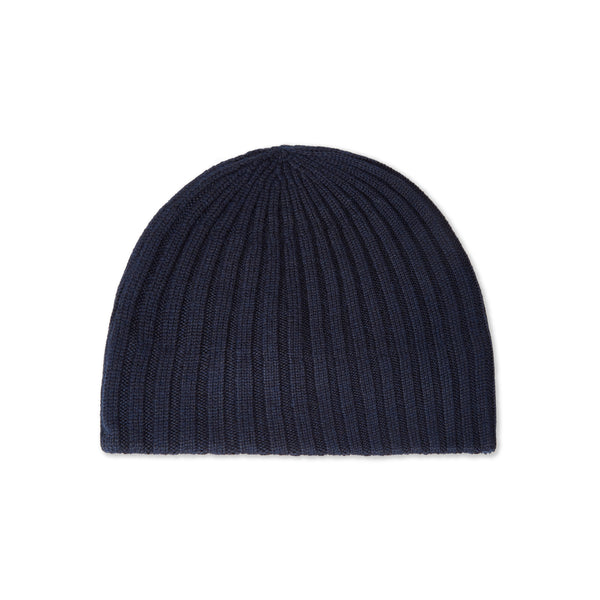 Mature Ha - Women
s Slant Cutting Knit Cap - (Dark Navy)