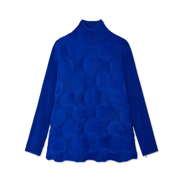 Melitta Baumeister - Women
s Long Sleeve Waffle Top - (Blue)