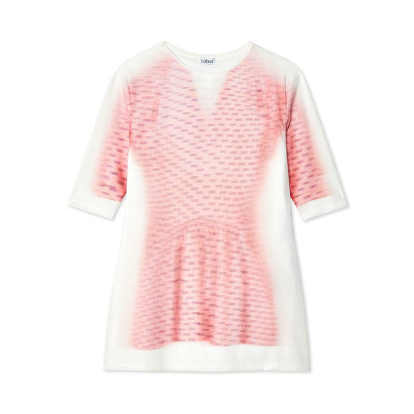 Loewe - Women
s Short Sleeve Top - (Pink/White)