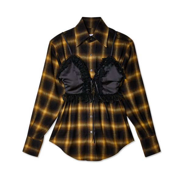 Vaquera - Lingerie Button Down  - (Check)