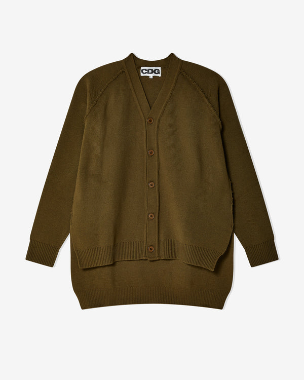 CDG - Outside Seam Cardigan - (Khaki)