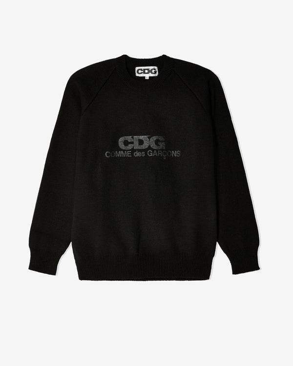 CDG - Rib Stitch School Pullover - (Black)