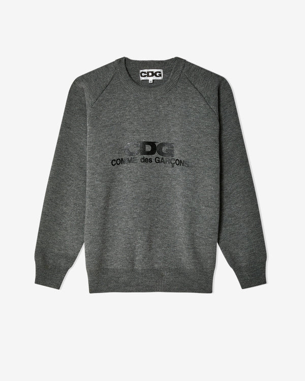 CDG - Rib Stitch School Pullover - (Gray)