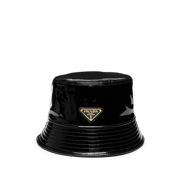 Prada - Women
s Patent Leather Bucket Hat - (Black)