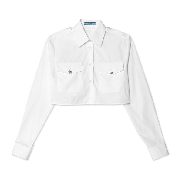 Prada - Women
s Poplin Shirt - (White)