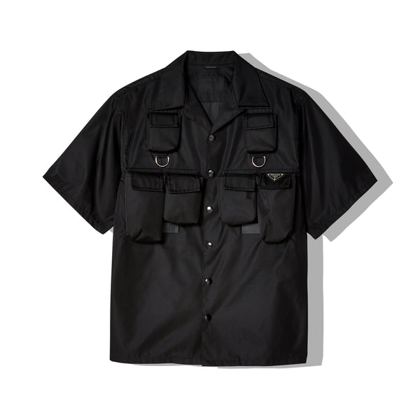 Prada - Men
s Short-Sleeved Re-Nylon Shirt - (Black)