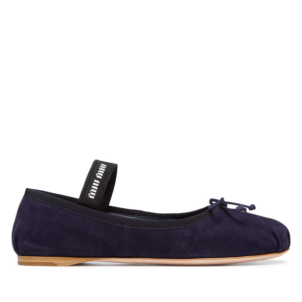 Miu Miu - Women
s Ballerina Shoe - (Navy)