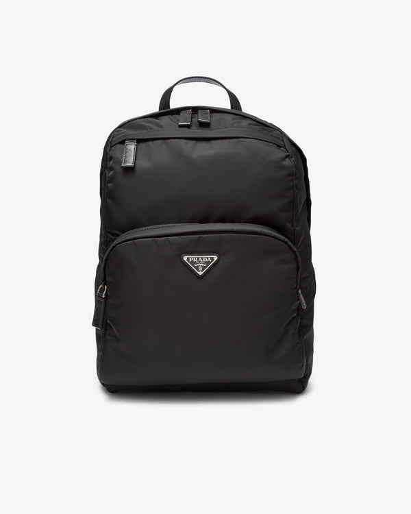 Prada - Men
s Re-Nylon and Saffiano Leather Backpack - (Nero)