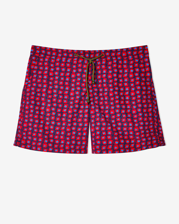 Charvet x Thorsun - Dotted Checks Shorts - (Navy)