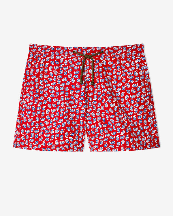 Charvet x Thorsun - Paisley Shorts - (Red)