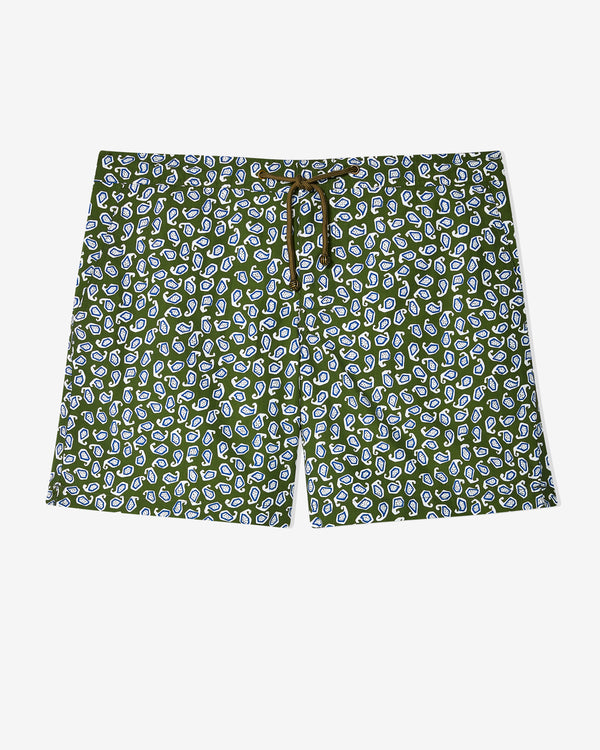 Charvet x Thorsun - Paisley Shorts - (Olive)