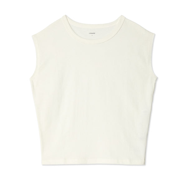 Lemaire - Women
s Cap Sleeve T-Shirt - (Chalk)