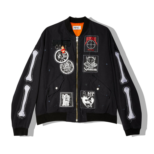 Kidill - Men
s Patch MA-1 Jacket - (Black)