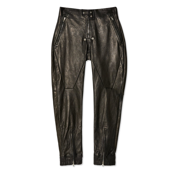 Rick Owens - Men
s Luxor Leather Tapered Trousers - (Black)