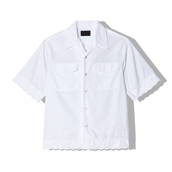 Simone Rocha - Men
s Relaxed Short Sleeve Shirt - (White)