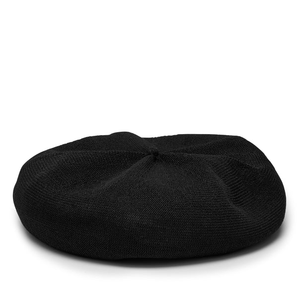 Mature Ha - Women
s Beret Top Gather Big - (Black)