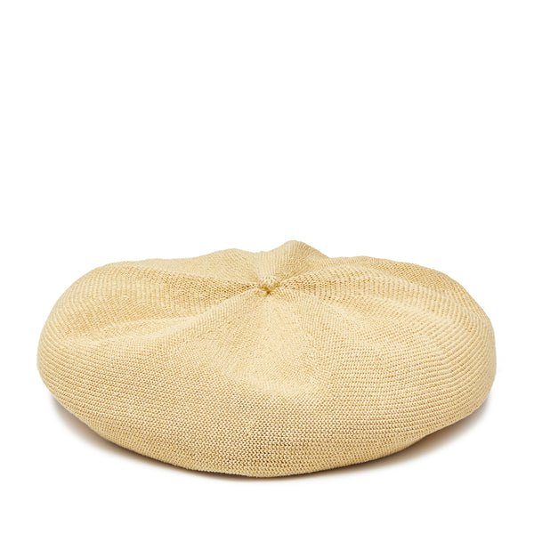 Mature Ha - Women
s Beret Top Gather Big - (Wheat)