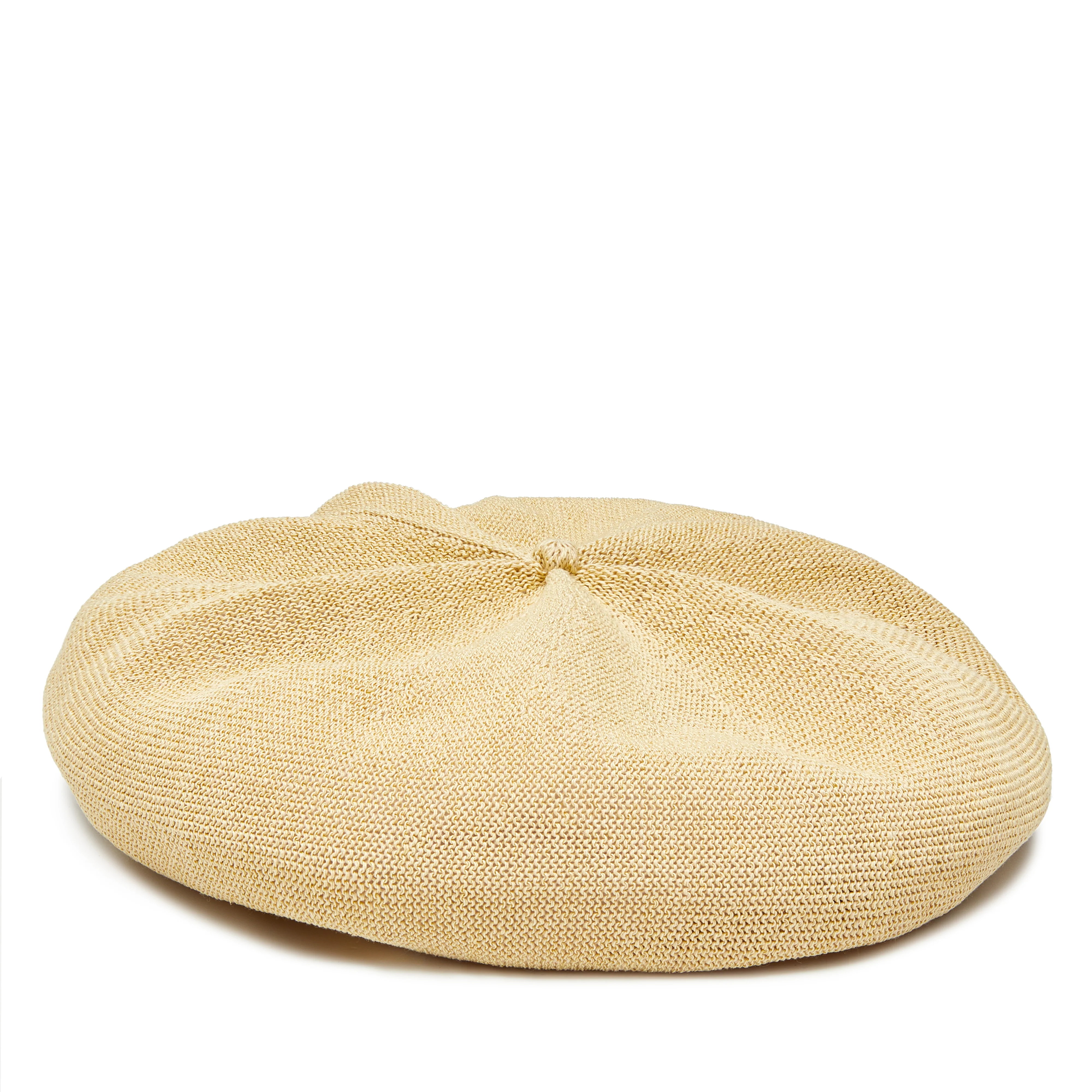 Mature Ha - Women's Beret Top Gather Big - (Wheat)