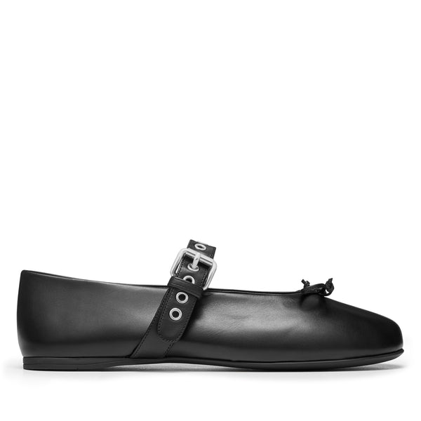 Miu Miu - Women
s Ballerina Shoe - (Black)