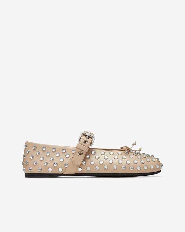 Miu Miu - Women’s Ballerina Shoe - (Travertine)