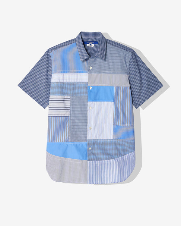 Junya Watanabe Man - Men
s Patchwork Shirt - (Grey/Blue)