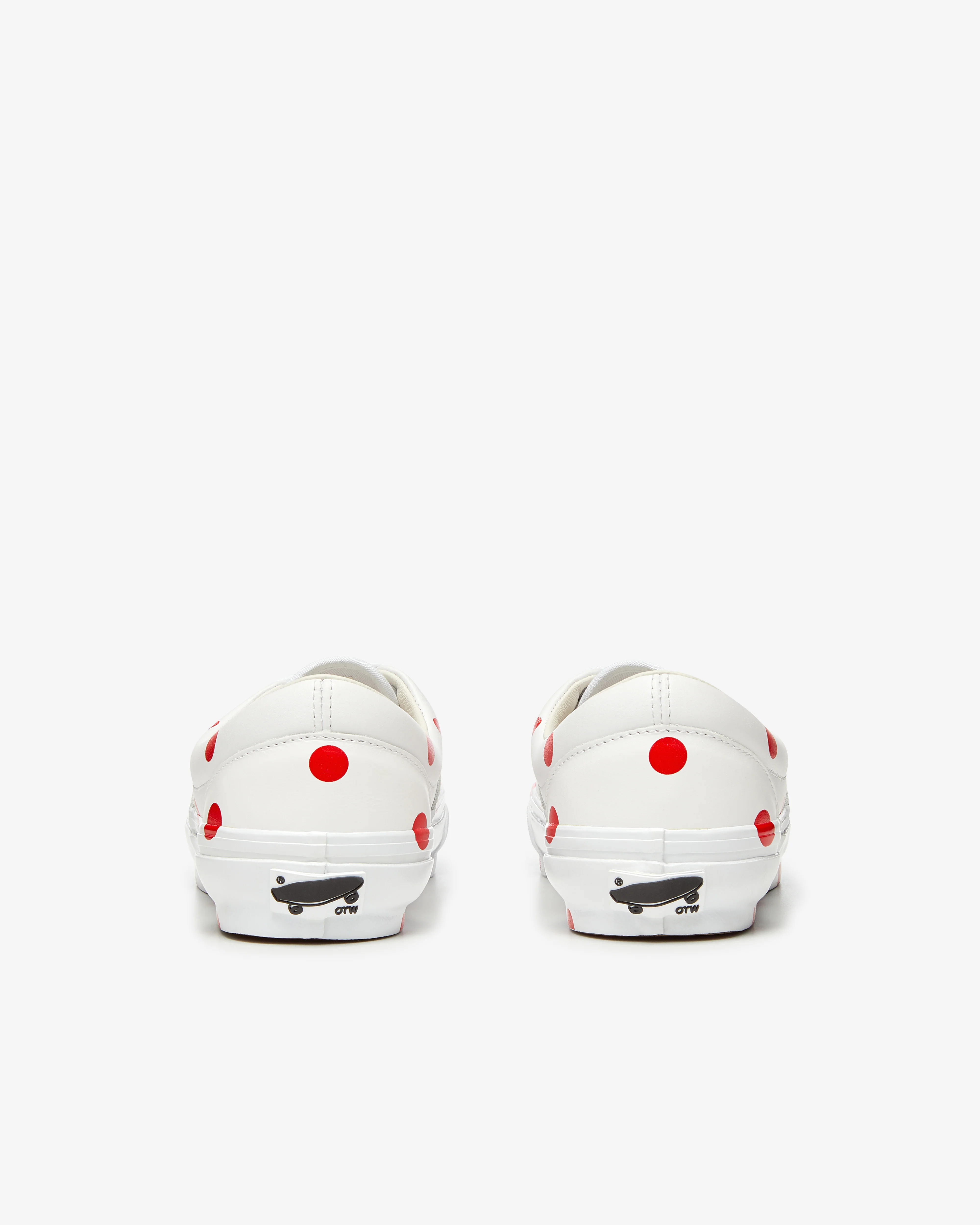 CDG Girl - Women's Vans Polka Dot Sneakers - (White/Red)