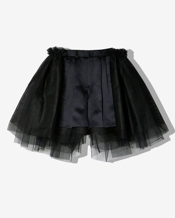 Noir Kei Ninomiya - Women
s Tulle Shorts - (Black)