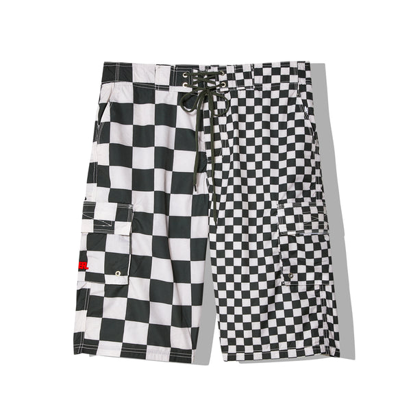 ERL - Men
s Printed Swim Shorts - (Checkerboard)