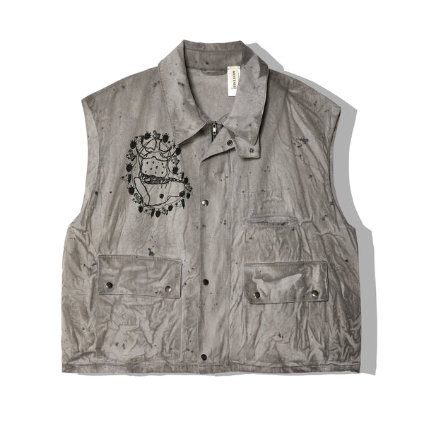 Westfall - Men
s Westfall Printed Vest - (Charcoal)