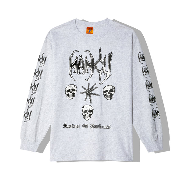 Nancy - Men
s Realms Long Sleeve Tee - (Grey)