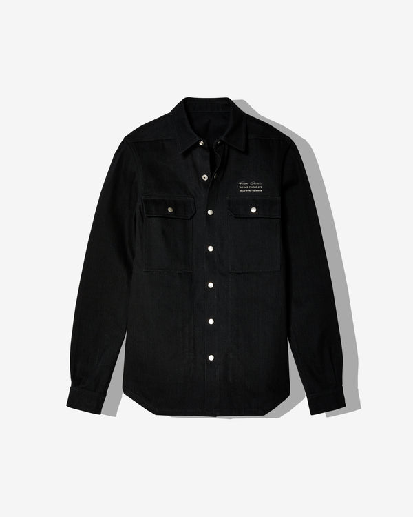 Rick Owens - Men
s Denim Jacket - (Black/Pearl)