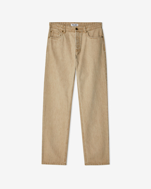 Miu Miu - Women
s Denim Pants - (Beige)