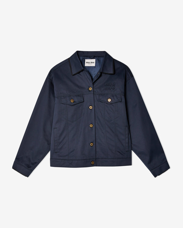 Miu Miu - Women
s Button-Front Jacket - (Blue)