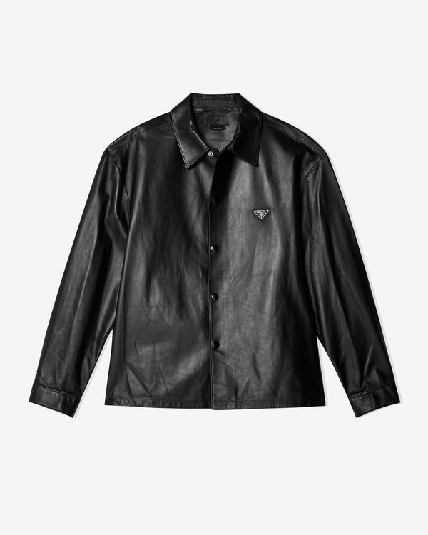 Prada - Men
s Nappa Leather Shirt - (Black)