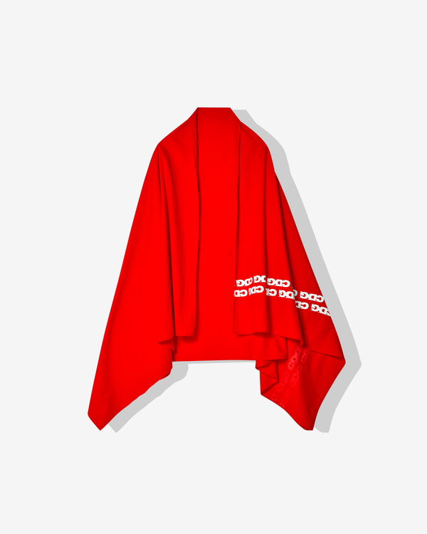 CDG - Airline Print Stole - (Red)