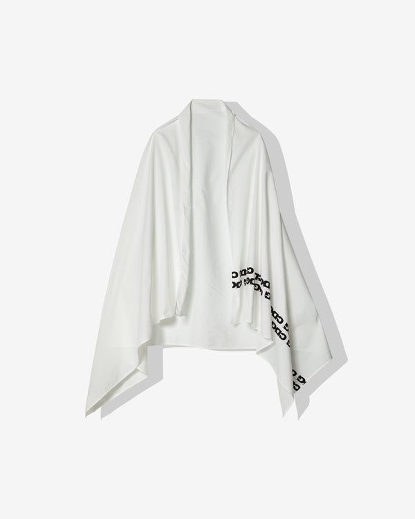 CDG - Airline Print Stole - (White)