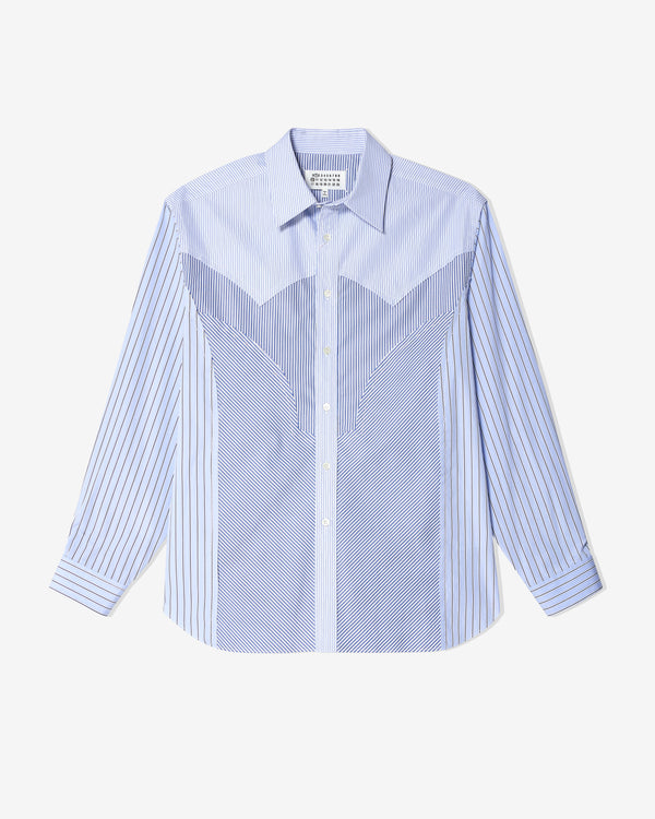 Maison Margiela - Men
s Long-Sleeved Shirt - (Blue)