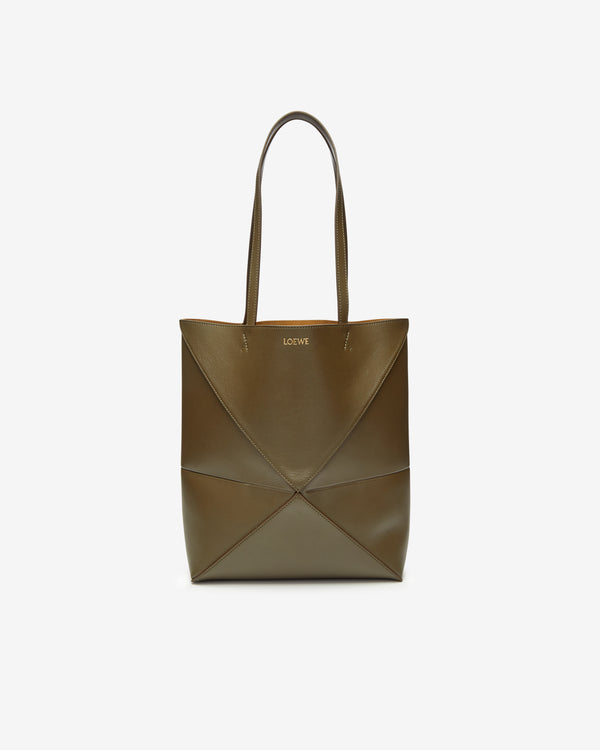 Loewe - Women
s Medium Puzzle Fold Tote - (Dark Khaki)